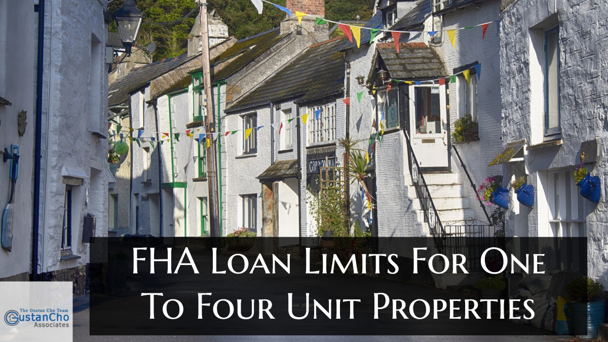 What are FHA Loan Limits For One To Four Unit Properties