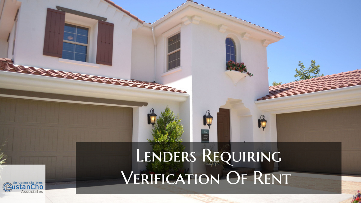 Lenders Requiring Verification Of Rent For Mortgage