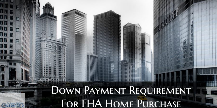 Down Payment Requirement For FHA Home Purchase