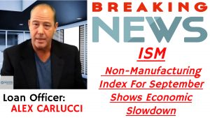 ISM Non-Manufacturing Index For September Shows Economic Slowdown