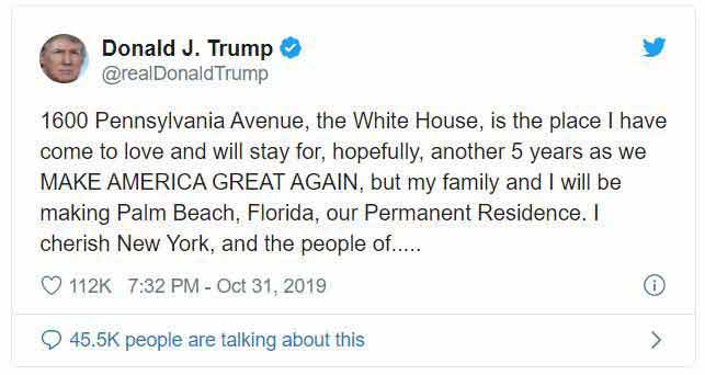 What say Donald Trump?