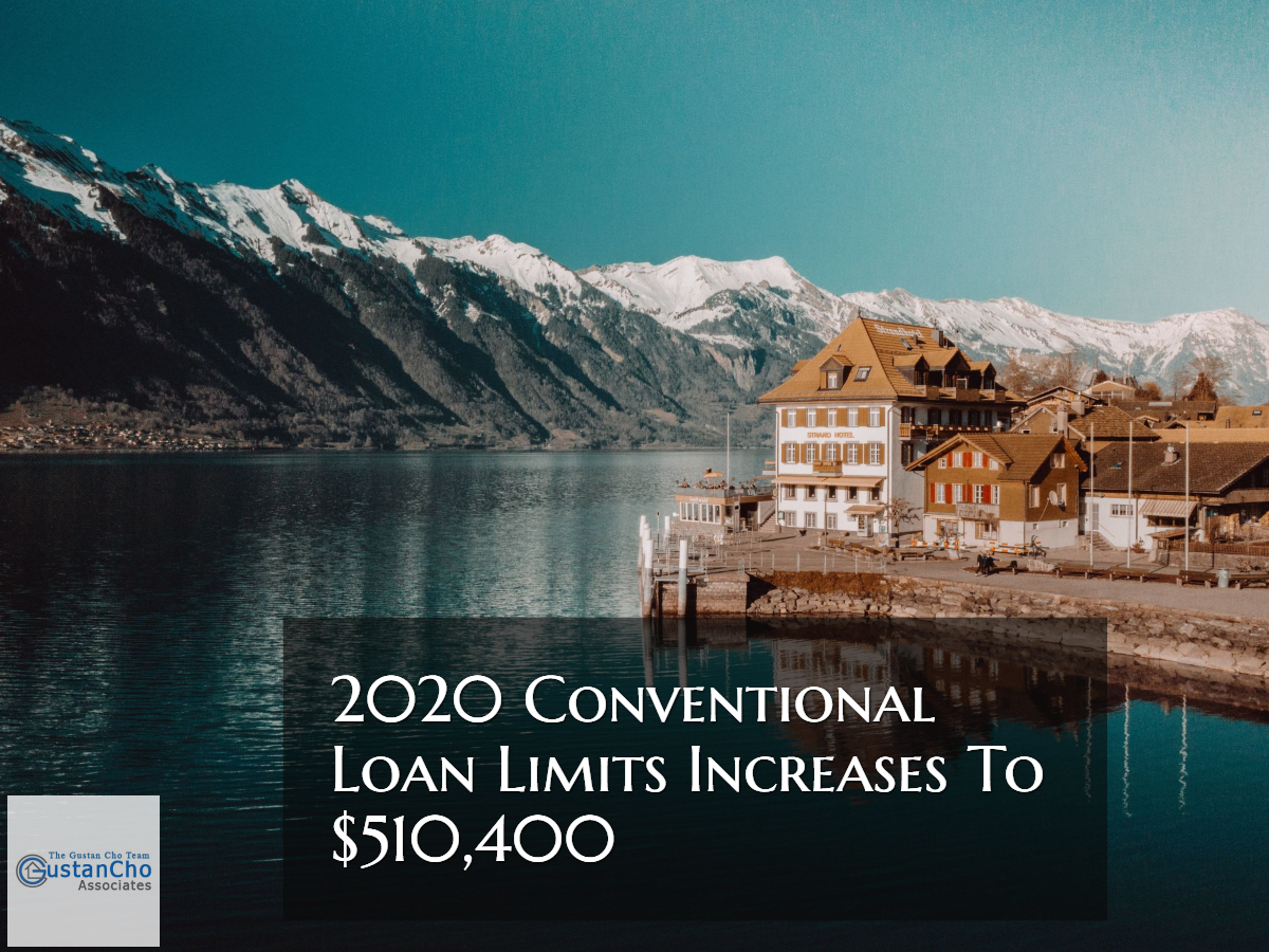 2020 Conventional Loan Limits Increases To 510,400