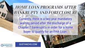 Home Loan Programs After Bankruptcy And Foreclosure