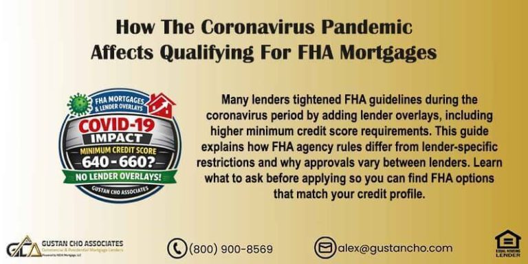 How The Coronavirus Pandemic Affects Qualifying For FHA Mortgages