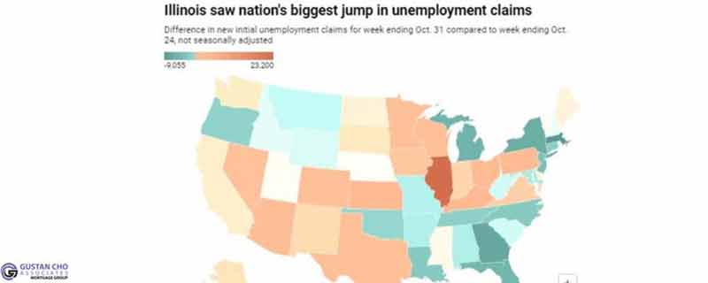 Illinois Leads Nation With Highest Unemployment Numbers 3 Illinois saw nation's biggest jump in unemployment claims