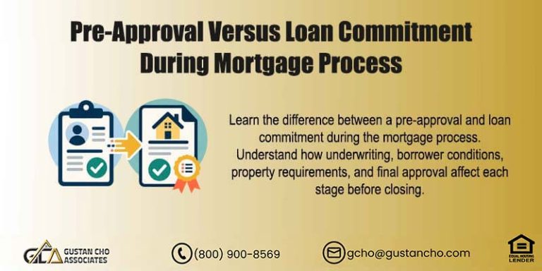 Pre-Approval Versus Loan Commitment During Mortgage Process