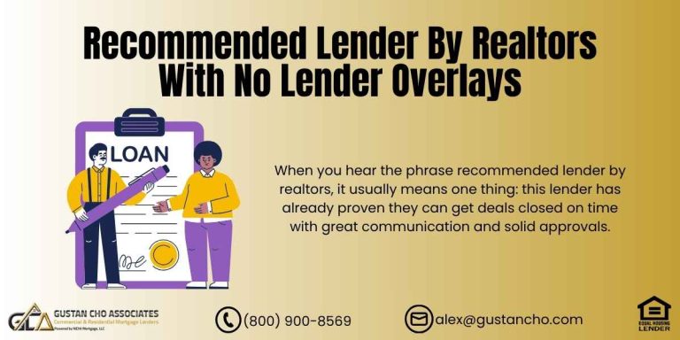 Recommended Lender by Realtors