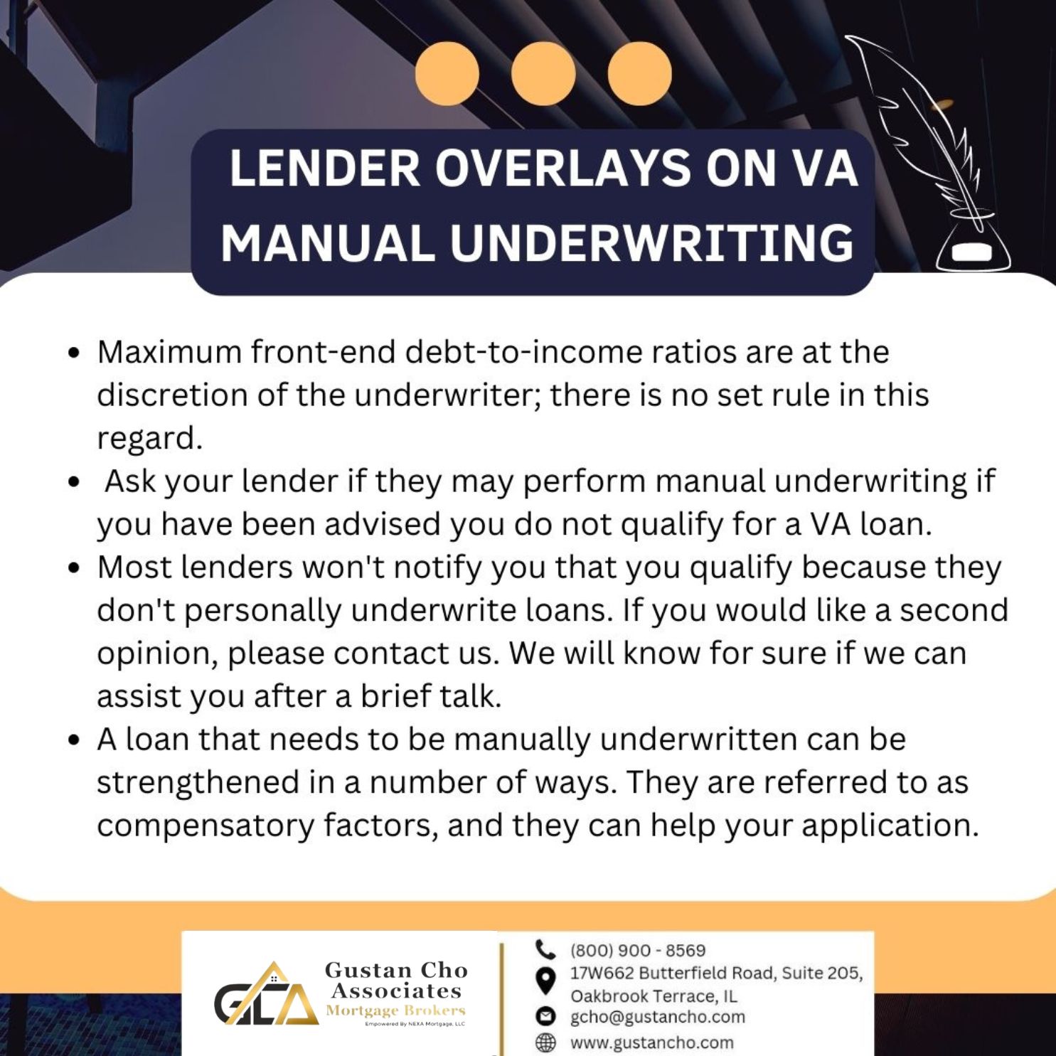 Lender Overlays on VA Manual Underwriting 