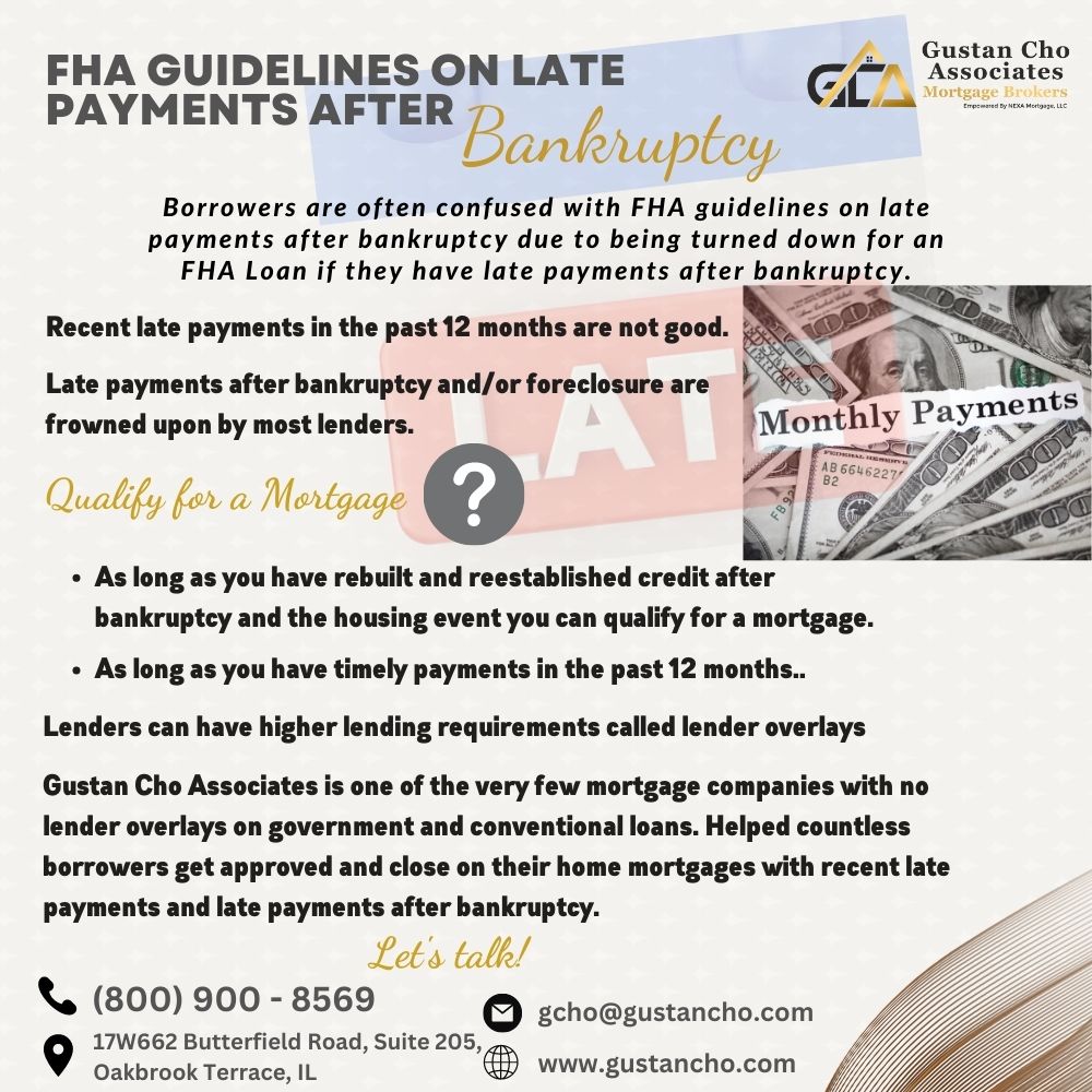 FHA Guidelines on Late Payment After BK