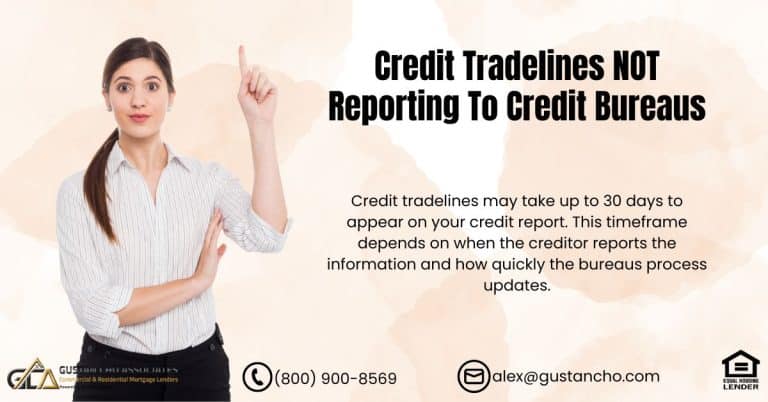Credit Tradelines NOT Reporting To Credit Bureaus