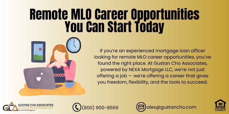 Remote MLO Career Opportunities
