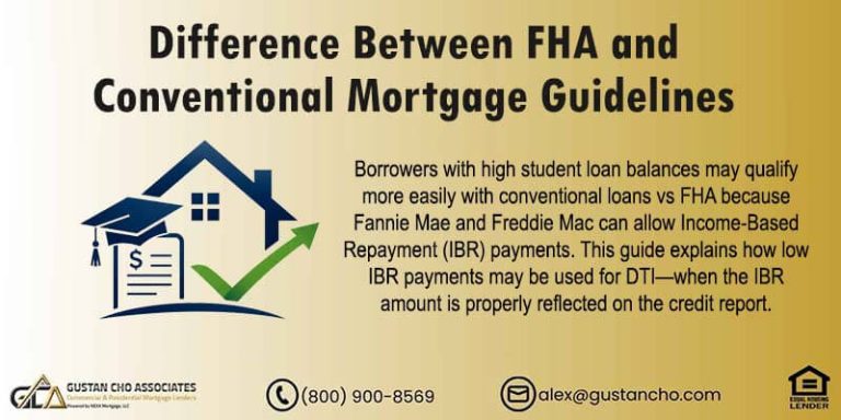 Difference Between FHA And Conventional Mortgage