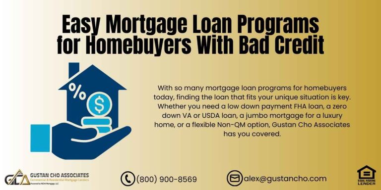 Mortgage Loan Programs for Homebuyers