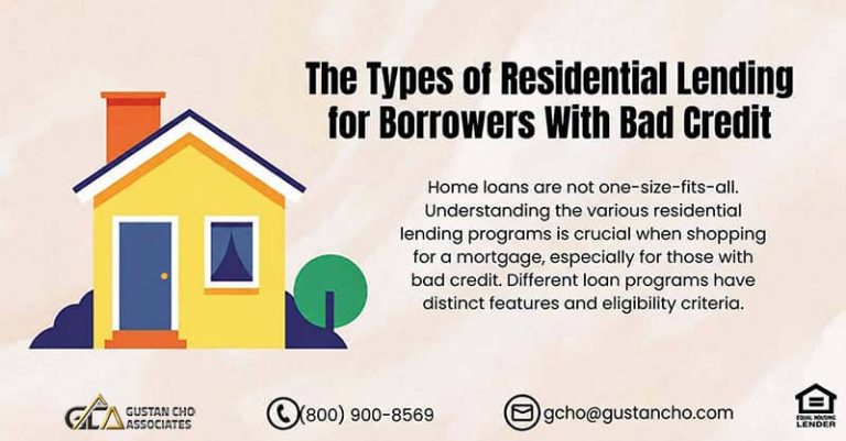 The Types of Residential Lending for Borrowers With Bad Credit