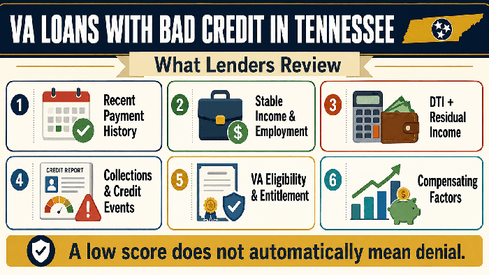 VA Loans With Bad Credit in Tennessee 2 VA Loans With Bad Credit in Tennessee