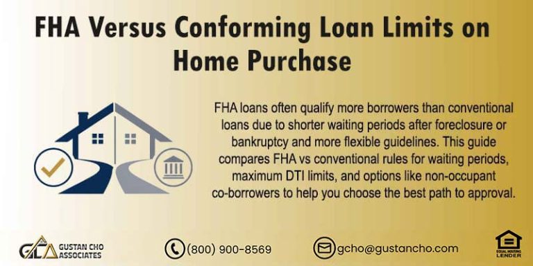 FHA Versus Conforming Loan Limits on Home Purchase