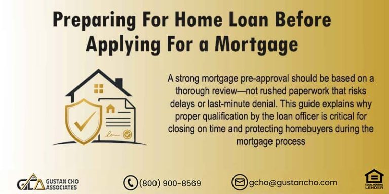 Preparing For Home Loan Before Applying For a Mortgage