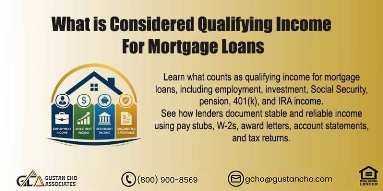 What is Considered Qualifying Income For Mortgage Loans