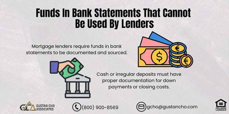 Funds In Bank Statements That Cannot Be Used By Lenders