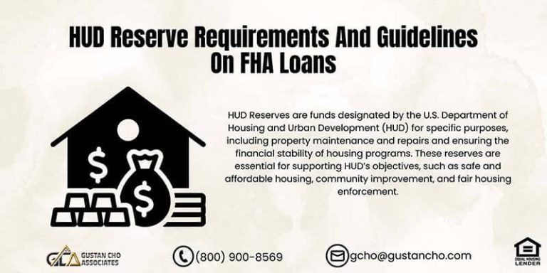 HUD Reserve Requirements and Guidelines on FHA Loans