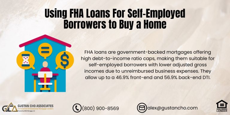 Using FHA Loans For Self-Employed Borrowers to Buy a Home