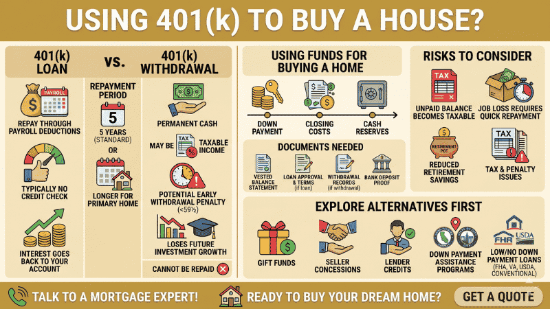 Using a 401(k) to Buy a House? Read This First 3 Using a 401(k) to Buy a House