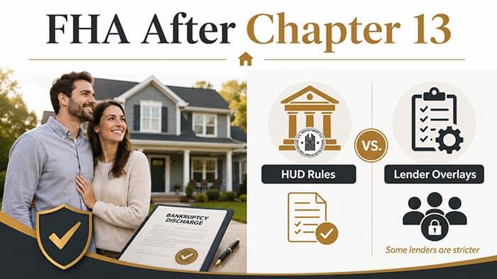 HUD Waiting Period Guidelines After Chapter 13 on FHA Loans 3 HUD Waiting Period Guidelines After Chapter 13