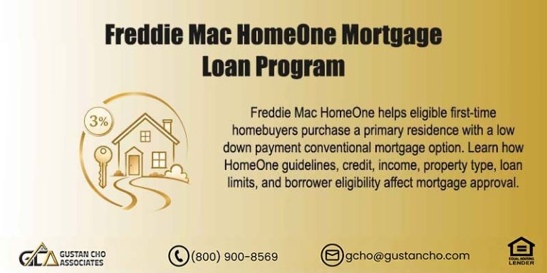 Freddie Mac HomeOne Mortgage Loan Program