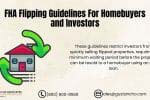 FHA Flipping Guidelines