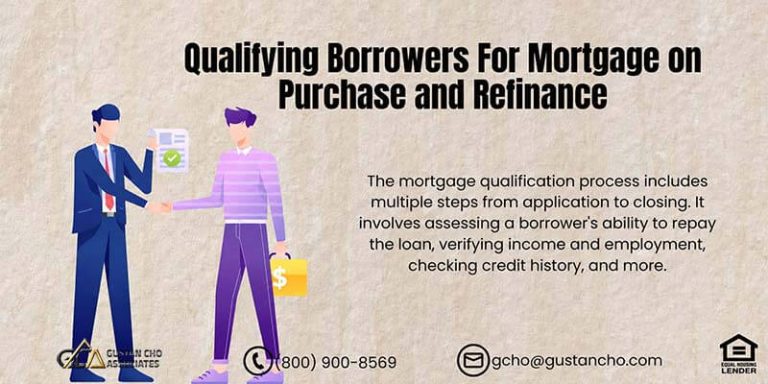Qualifying Borrowers For Mortgage on Purchase and Refinance