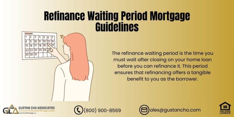 Refinance Waiting Period Mortgage Guidelines