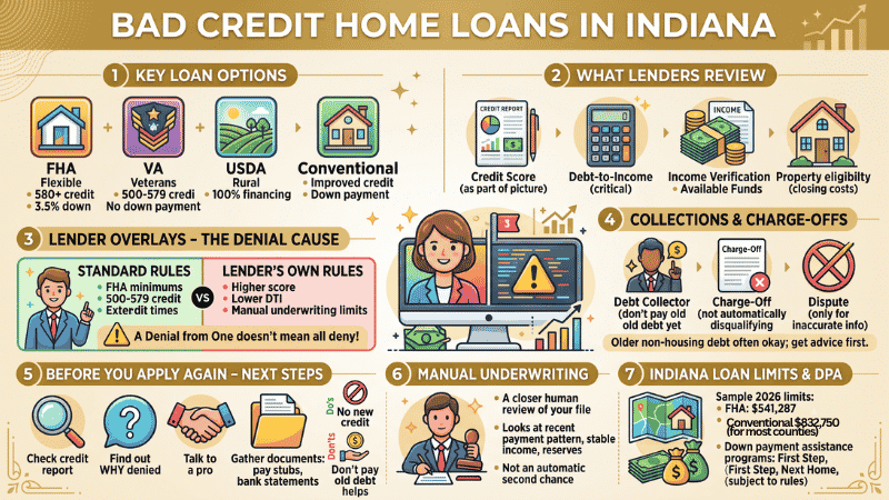 Bad Credit Home Loans in Indiana: Options and Requirements 2 Bad Credit Home Loans in Indiana
