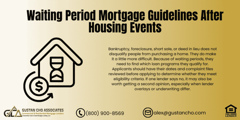 Waiting Period Mortgage Guidelines