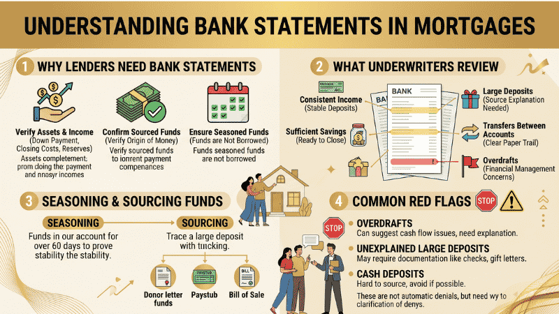 Why Mortgage Lenders Request Bank Statements & Red Flags 3 Why Mortgage Lenders Request Bank Statements
