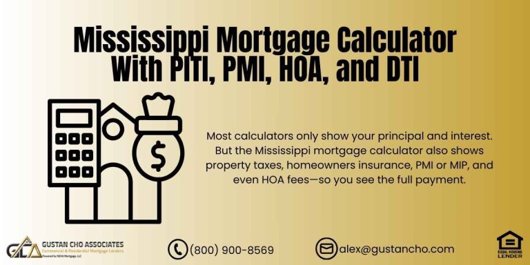 Mississippi Mortgage Calculator