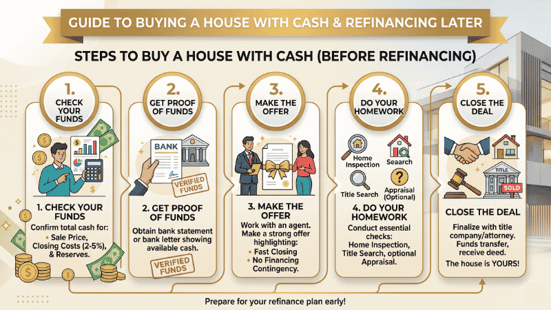 Buy A House With Cash And Refinance Later: What To Know 2 Buy a House with Cash and Refinance Later