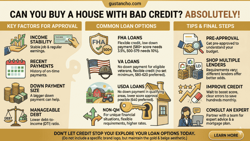Can You Buy a House with Bad Credit
