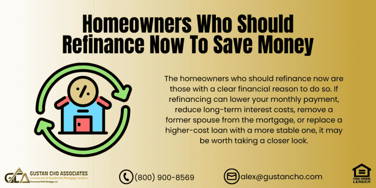 Homeowners Who Should Refinance Now