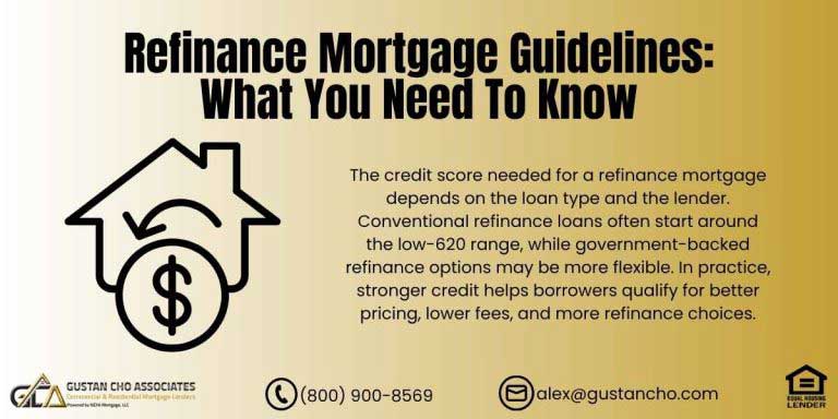 Refinance Mortgage Guidelines