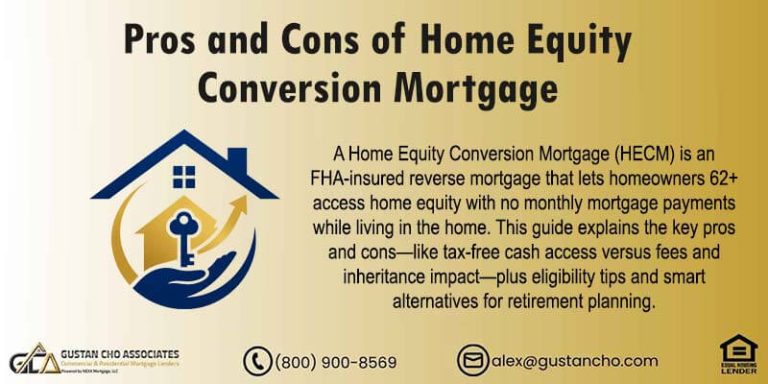Pros And Cons Of Home Equity Conversion Mortgage
