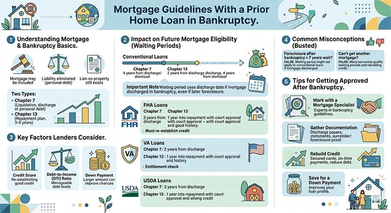 Mortgage Guidelines With a Prior Home Loan In Bankruptcy 3 Prior Home Loan In Bankruptcy