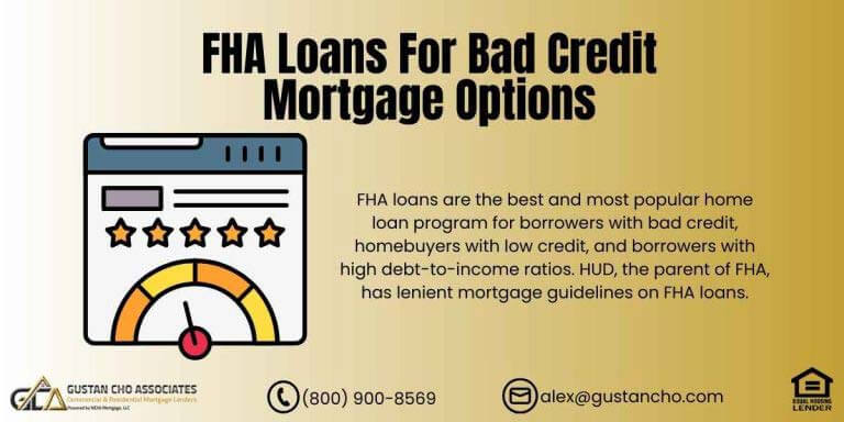 FHA Loans For Bad Credit Mortgage Options