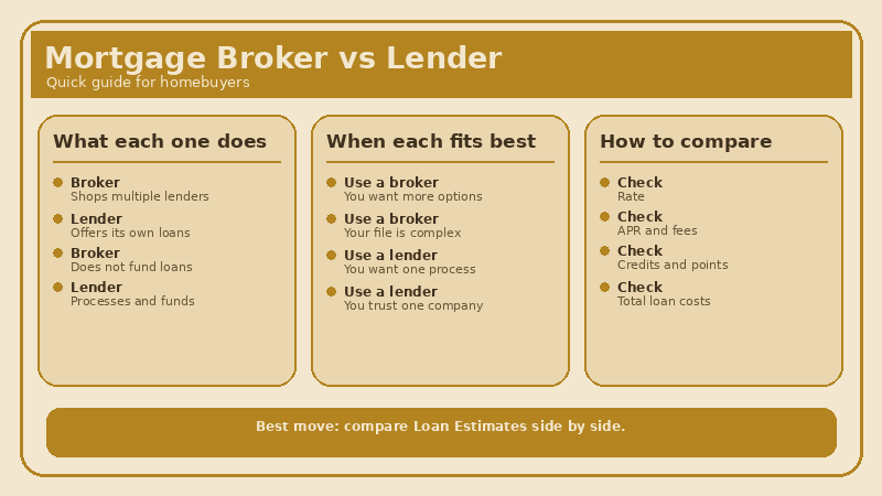 Difference Between Mortgage Brokers Versus Lenders 3 Mortgage Brokers Versus Lenders