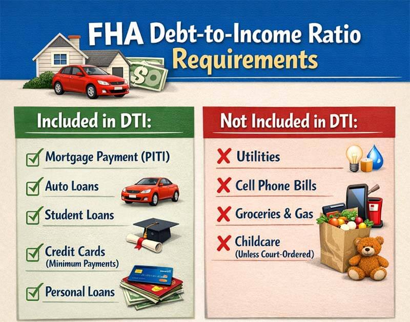 FHA Debt-To-Income Ratio Requirements 3 FHA Debt-To-Income Ratio Requirements
