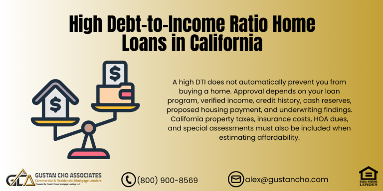 High Debt-to-Income Ratio Home Loans in California