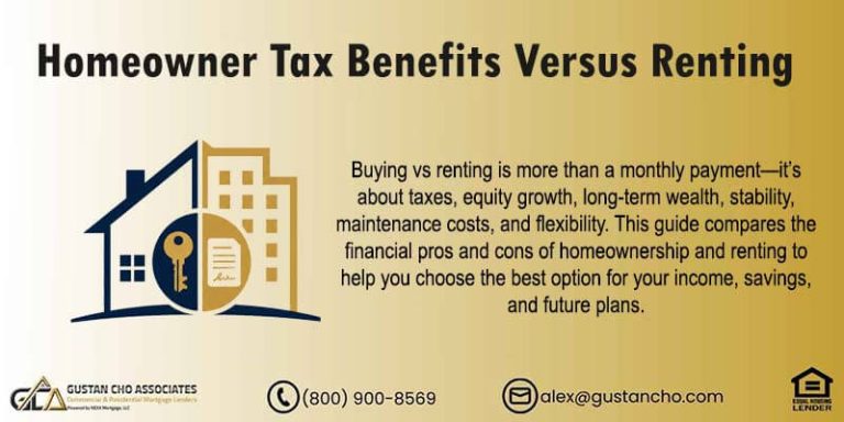 Homeowner Tax Benefits Versus Renting