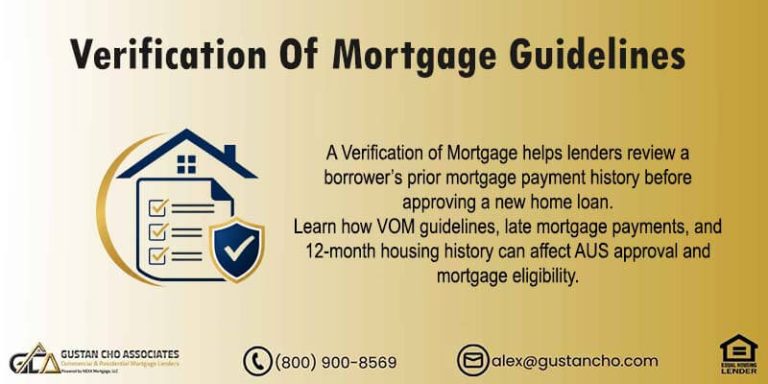 Verification Of Mortgage Guidelines