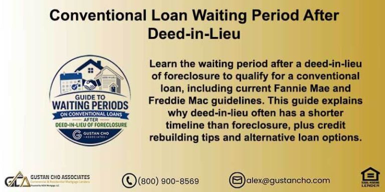 Conventional Loan Waiting Period After Deed-in-Lieu
