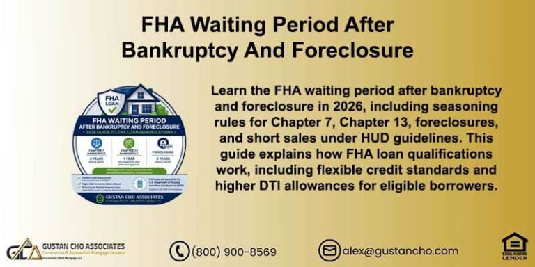 FHA Waiting Period After Bankruptcy and Foreclosure