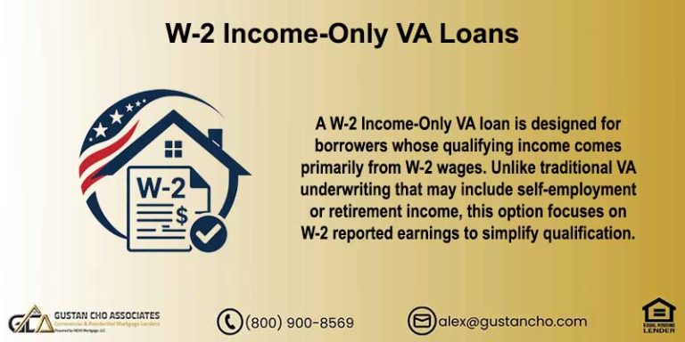 W-2 Income-Only VA Loans